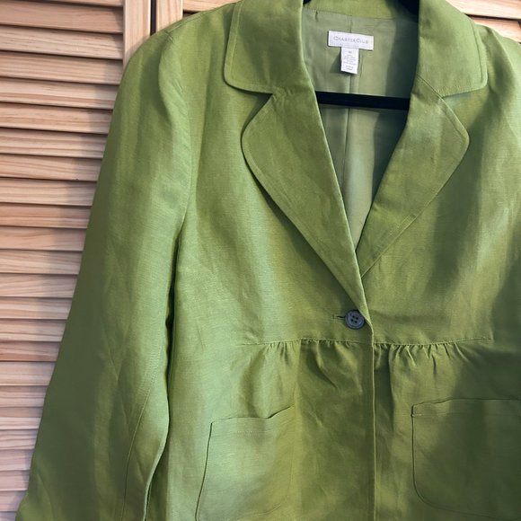 Green Charter Club Jacket size 10 - Picture 3 of 3